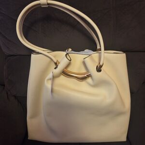 Cult Gaia Cream Shoulder Bag